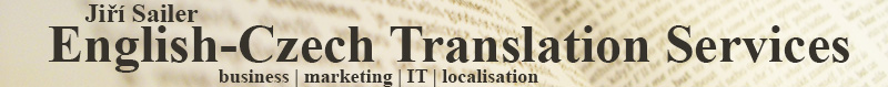 Jiri Sailer - Freelance Translator | English-Czech | business, marketing, IT, localisation Jiri Sailer English-Czech Translator
